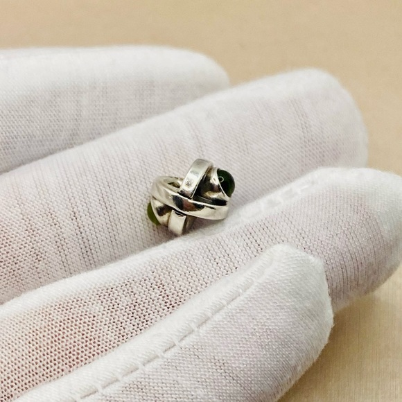 EUC Pandora 790127PE Sterling Silver Peridot Eye Bead/Charm - Retired! - Picture 5 of 7